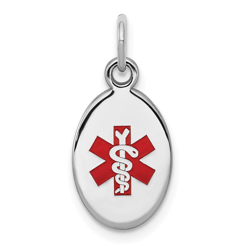 Sterlingsilber Rhodiniert Medizinisch Schmuck Charm