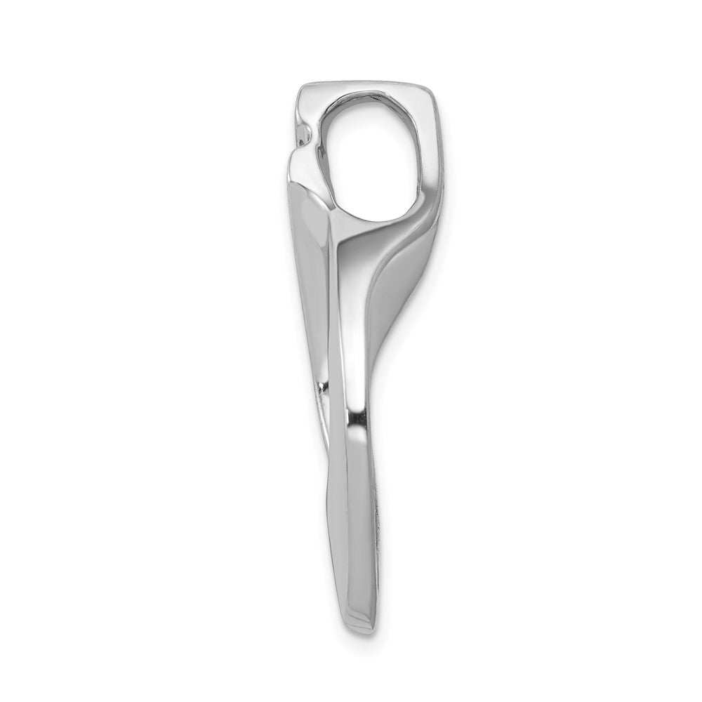 14K Weißgold Fasst 7-1.9mm Steine Aaa Diamant Anhänger