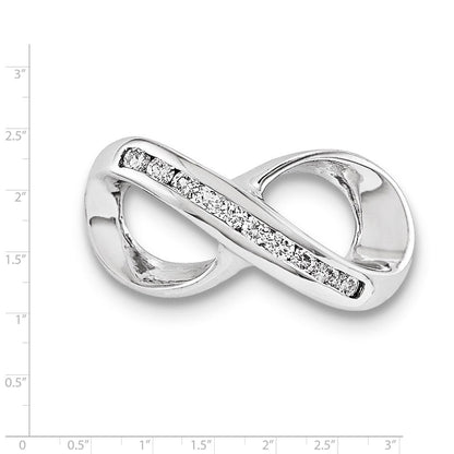 14K Weißgold Aa Diamant Anhänger