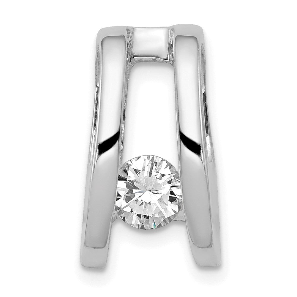14K Weißgold AAA 5,25 mm Diamant-Slide-Anhänger