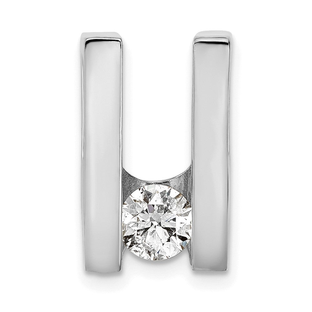 14K Weißgold AA 5,25 mm Diamant-Anhänger
