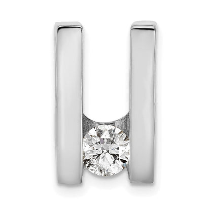 14K Weißgold AA 5,25 mm Diamant-Anhänger