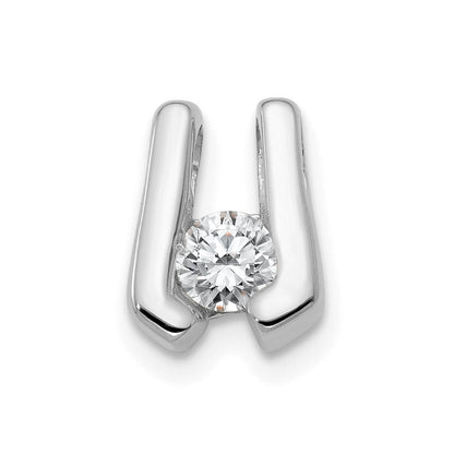 14K Weißgold VS Diamant-Slide, 3,75 mm