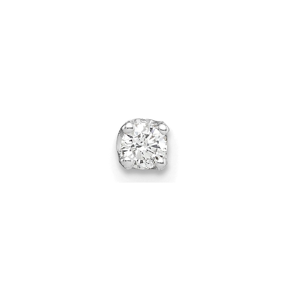 14K Weißgold Diamant-Ohrstecker in AAA-Qualität, komplett