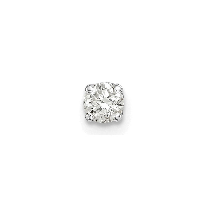 14K Weißgold Diamant-Ohrstecker in AA-Qualität