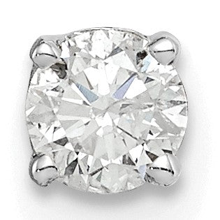 14K Weißgold Diamant-Ohrstecker in AA-Qualität