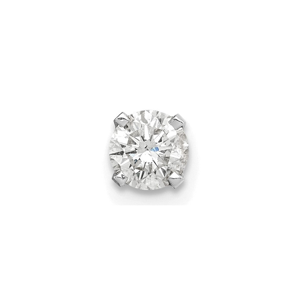 14K Weißgold Aa Qualität Komplett Diamant Ohrstecker Ohrring