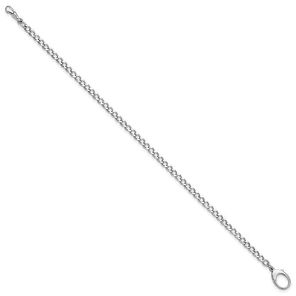 Charles Hubert 11.5 Zoll Massiv Silber Taschen Uhr Kette