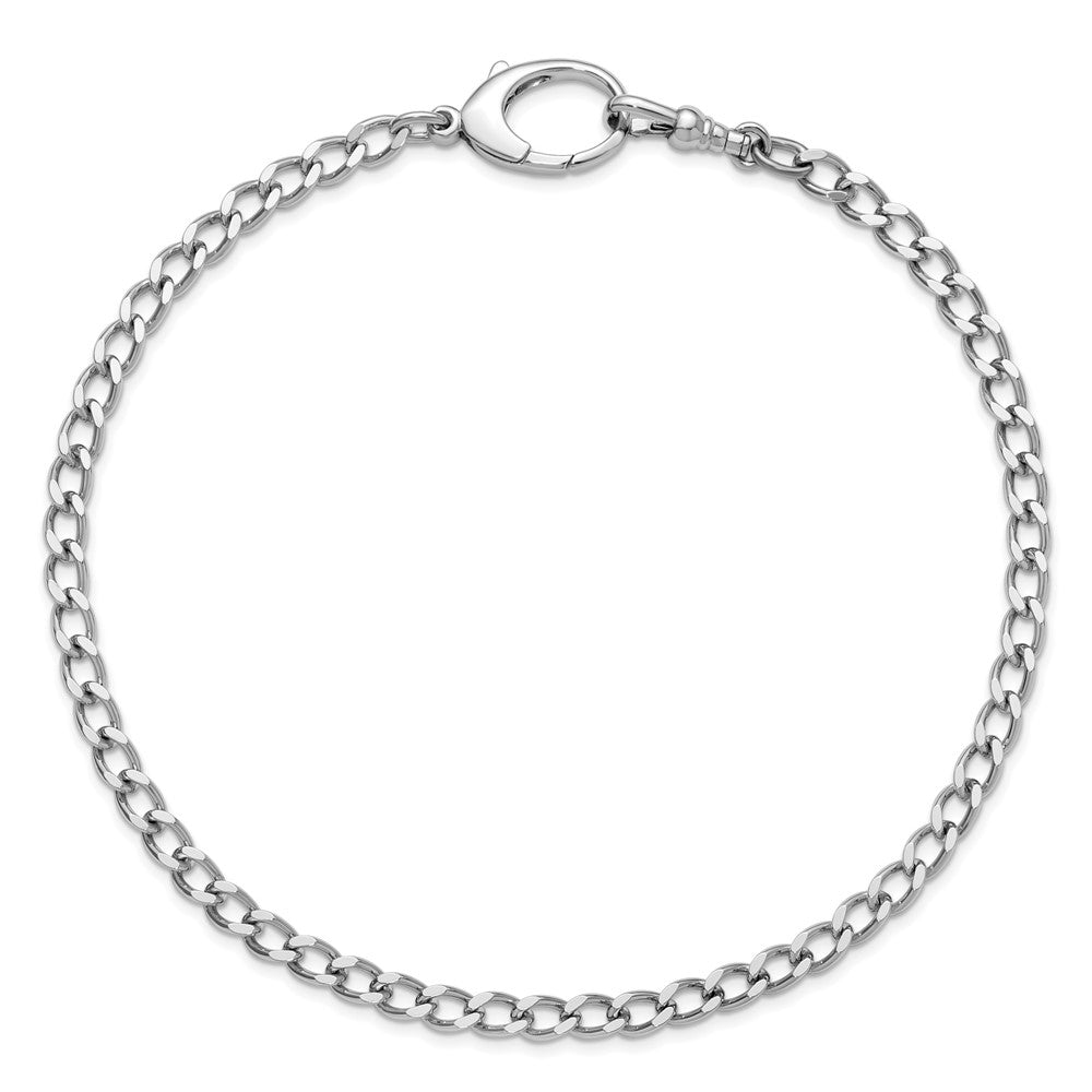 Charles Hubert 11.5 Zoll Massiv Silber Taschen Uhr Kette