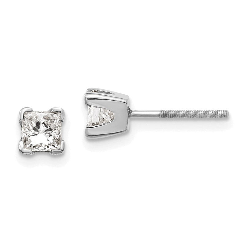 Ohrringe aus 14K Weißgold mit Diamanten im Princess-Schliff in AAA-Qualität
