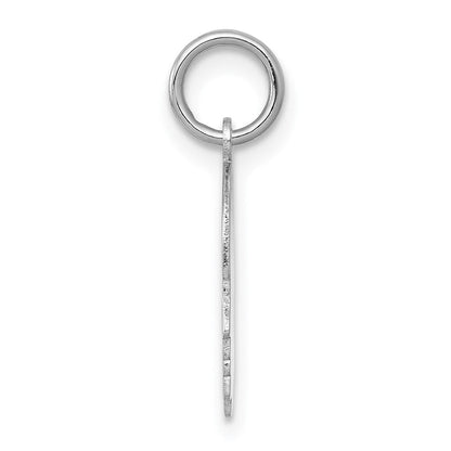 14K Weißgold 14K Weiß Schlicht Klein.009 Depth Zugewandt Right Gravierbar Junge Charm