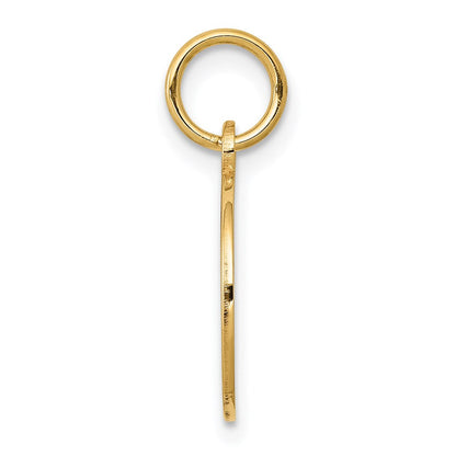 14K Weißgold 14K Weißgold mit Emaille.027 Stärke Kreisförmig Gravierbar Plättchen