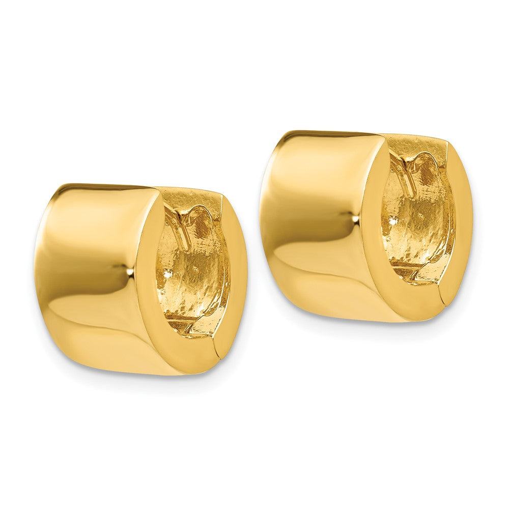 14K Gelbgold Rund Klappbar Creolen