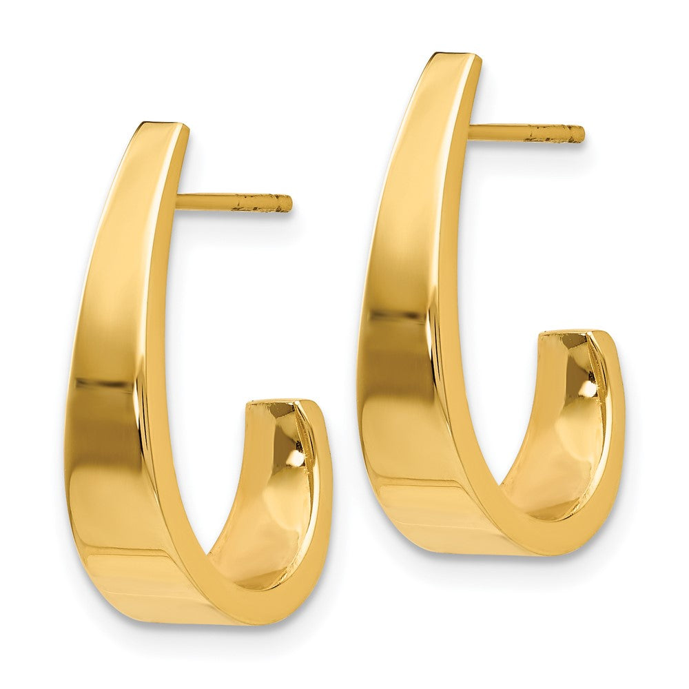 14K Gelbgold Mittel Poliert J Creolen