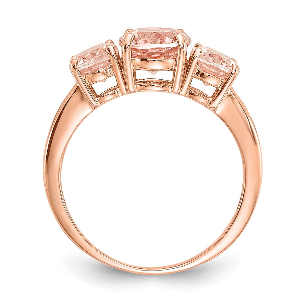 14K Rosegold Morganit-Ring