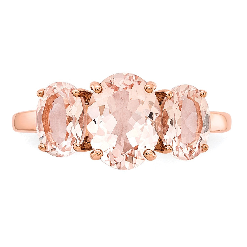14K Rosegold Morganit-Ring