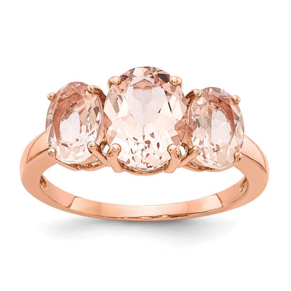 14K Rosegold Morganit-Ring