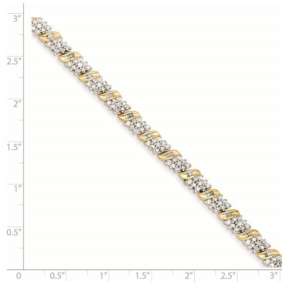 14K Gelbgold Diamant Armband