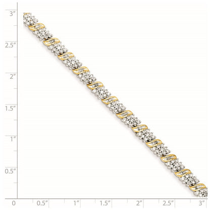 14K Gelbgold Diamant Armband