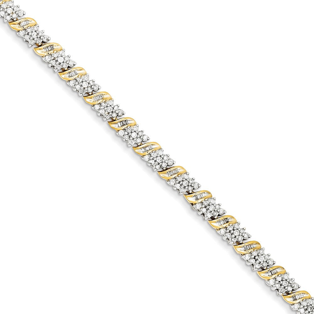 14K Gelbgold Diamant Armband