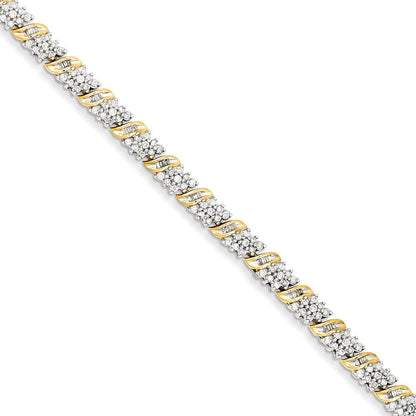 14K Gelbgold Diamant Armband