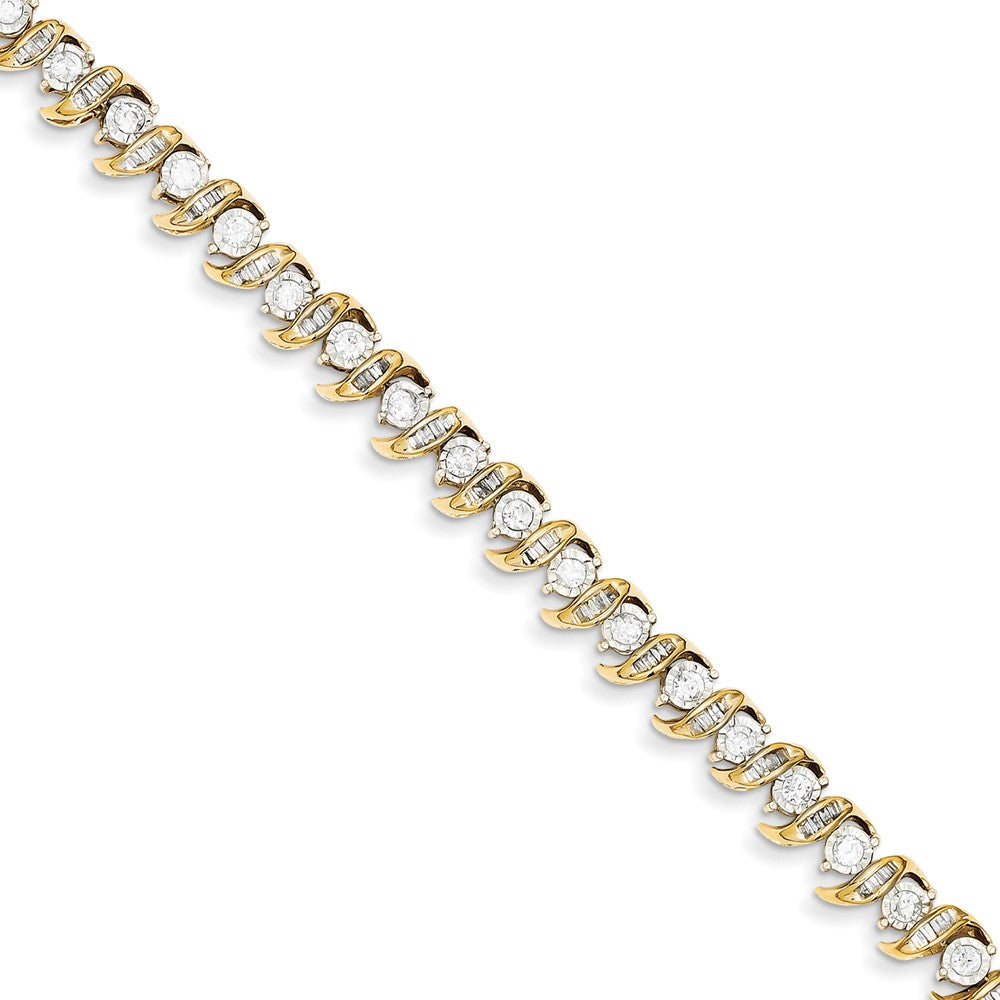 14K Gelbgold Diamant Armband