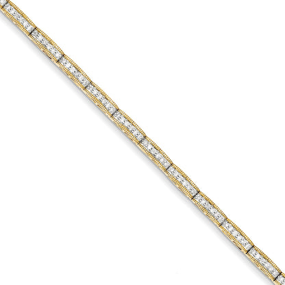 14K Gelbgold Diamant Armband