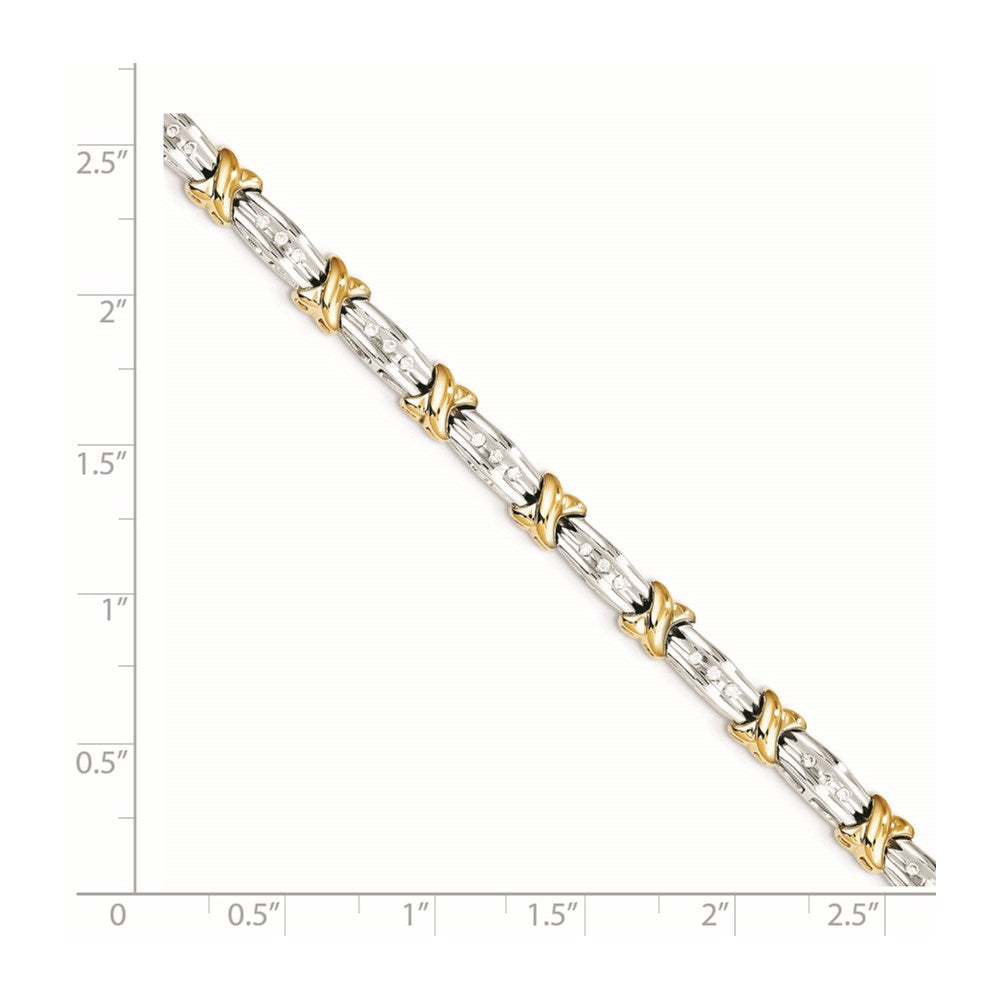 14K Bicolor Diamant Armband