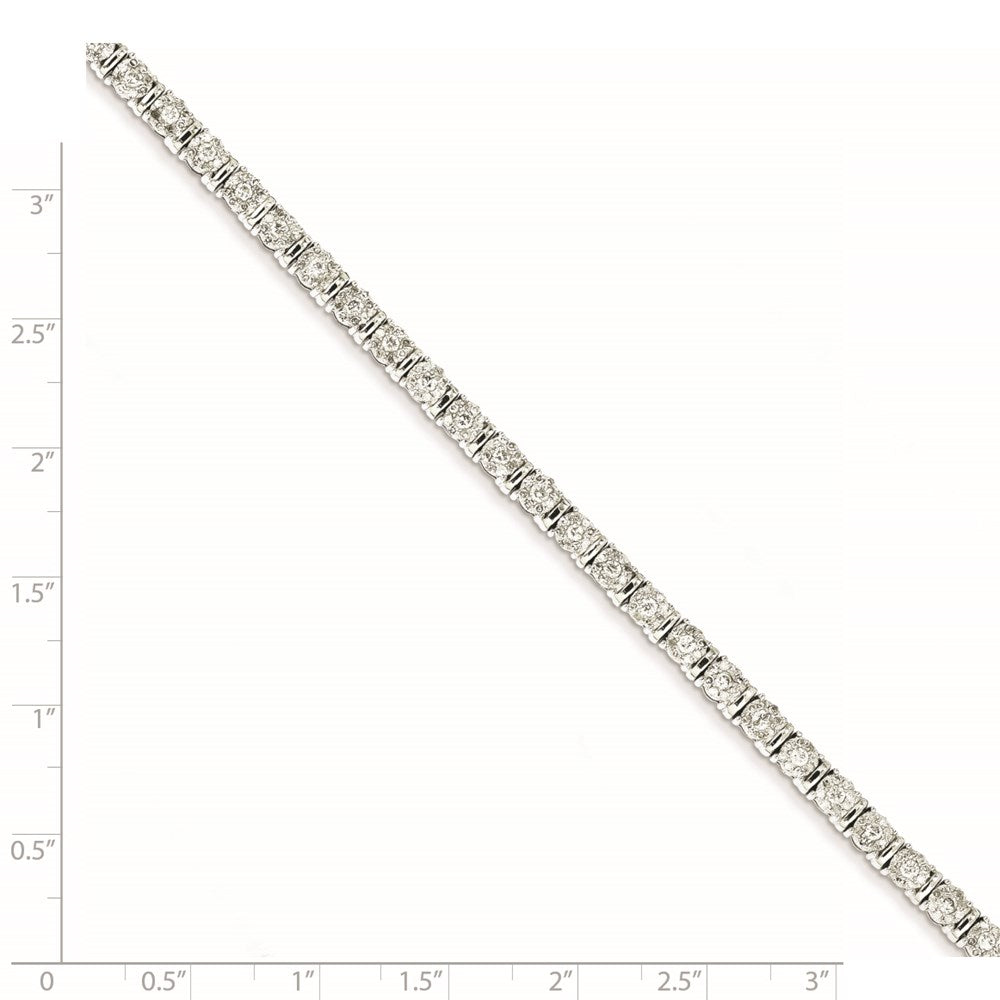 14K Weißgold Diamant Armband