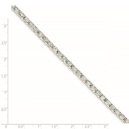 14K Weißgold Diamant Armband