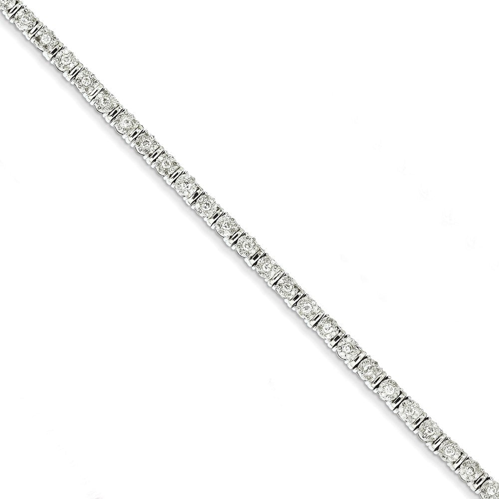 14K Weißgold Diamant Armband