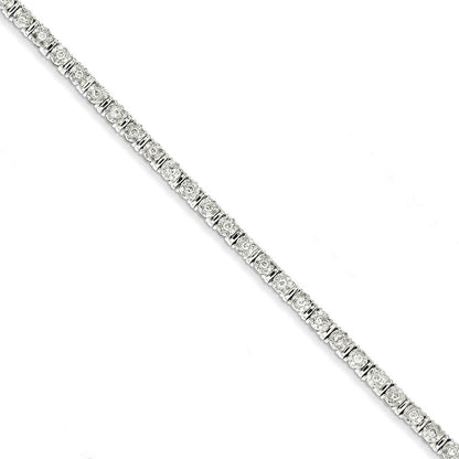 14K Weißgold Diamant Armband