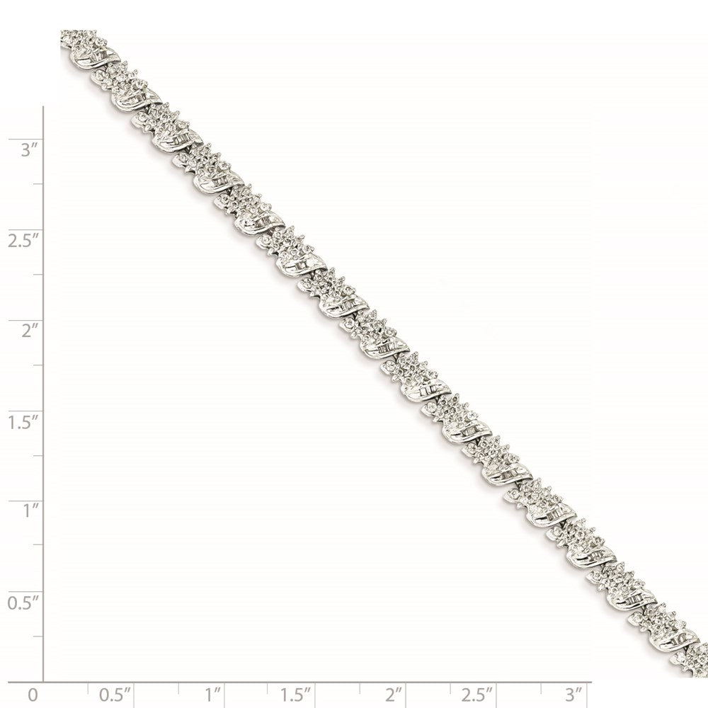 14K Weißgold Diamant Fantasie Armband