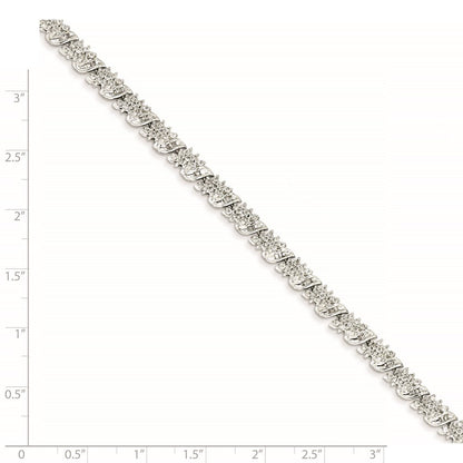 14K Weißgold Diamant Fantasie Armband