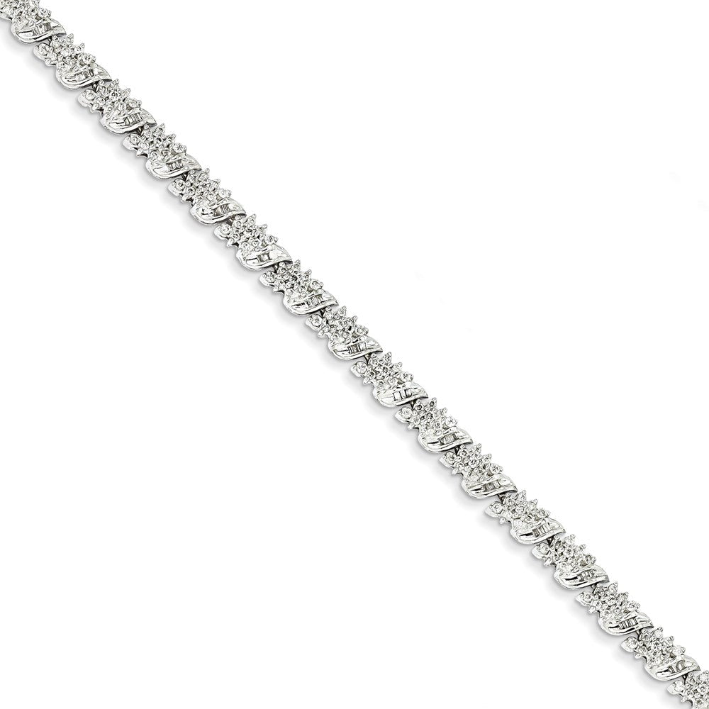 14K Weißgold Diamant Fantasie Armband