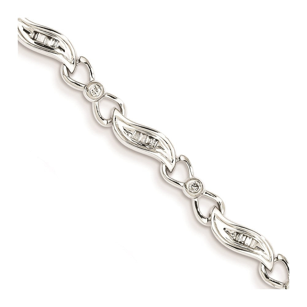 14K Weißgold Diamant Fantasie Armband