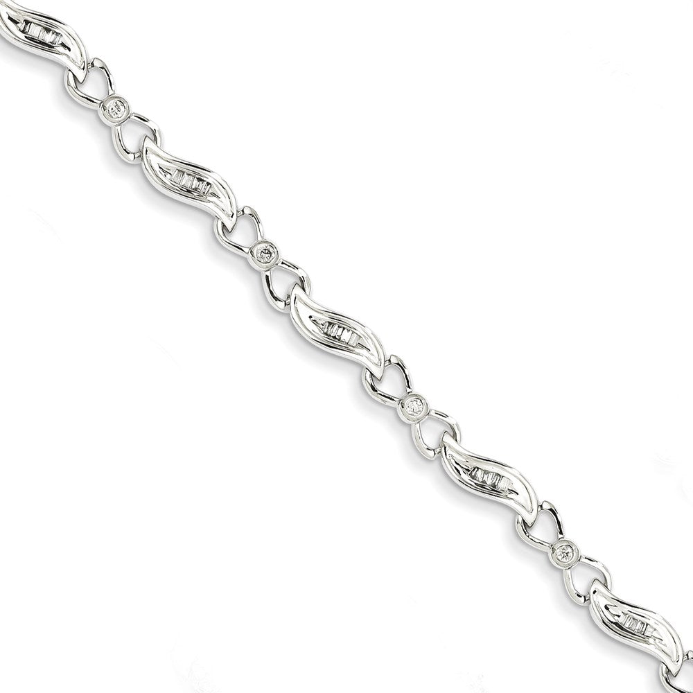 14K Weißgold Diamant Fantasie Armband