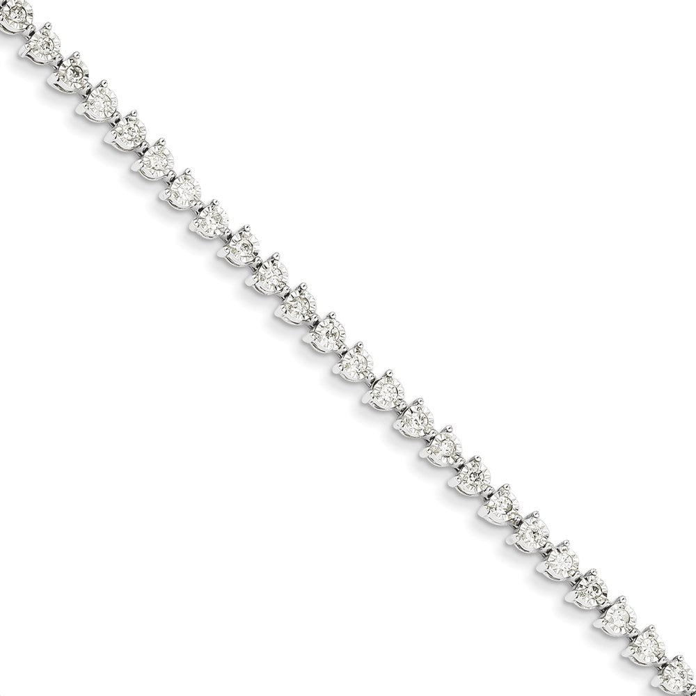 14K Weißgold Diamant Armband