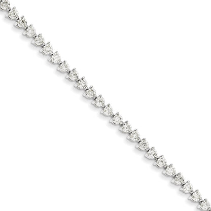 14K Weißgold Diamant Armband