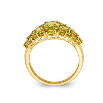 14K Gelbgold Ring mit Peridot