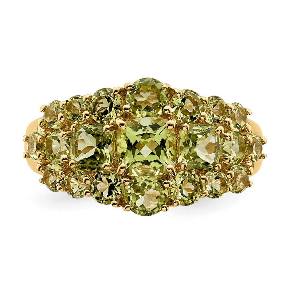 14K Gelbgold Ring mit Peridot