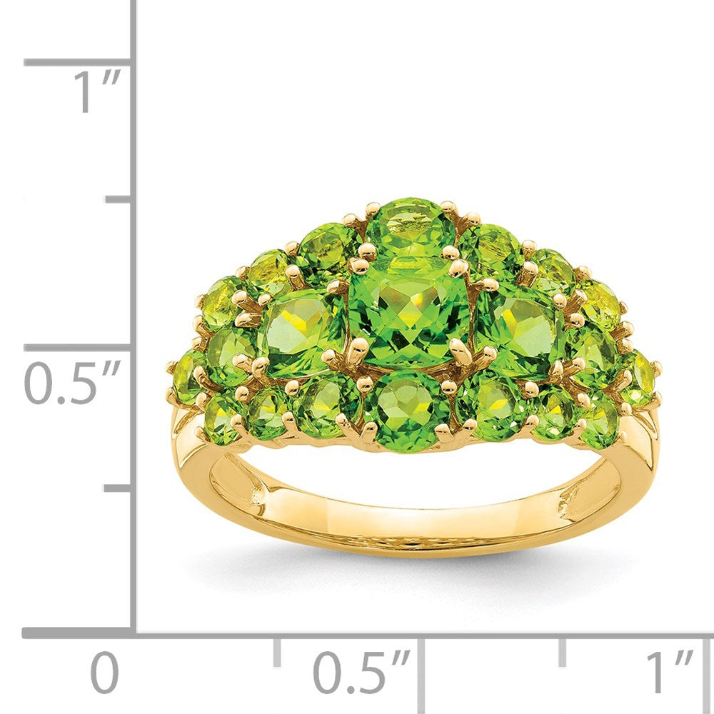14K Gelbgold Ring mit Peridot