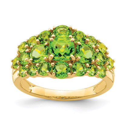 14K Gelbgold Ring mit Peridot