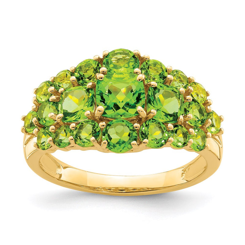 14K Gelbgold Ring mit Peridot