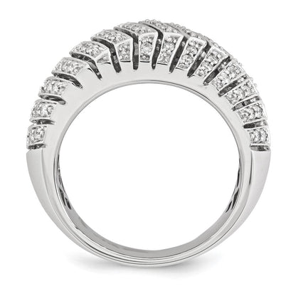 14K Weißgold Diamant Pavé‚äö Ring