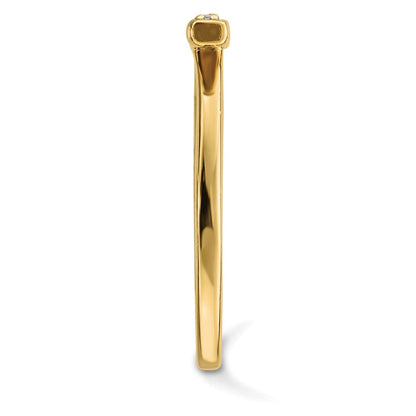 14K Gelbgold Diamant Stab Ring