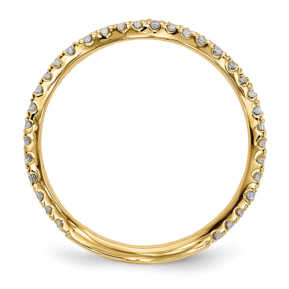 14K Gelbgold Ring mit echten Diamanten