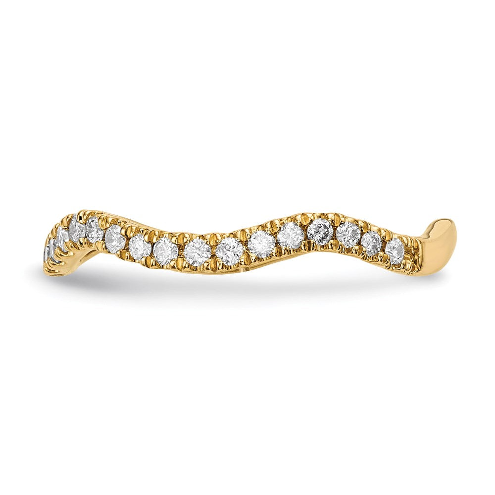 14K Gelbgold Ring mit echten Diamanten