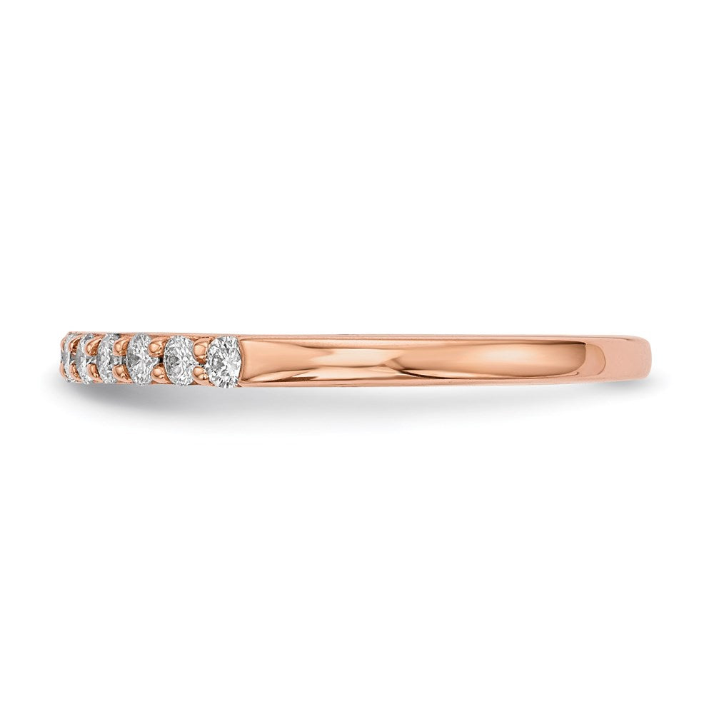 14K Roségold Ring mit echten Diamanten