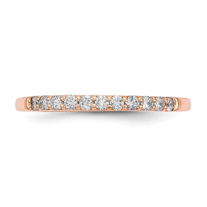 14K Roségold Ring mit echten Diamanten